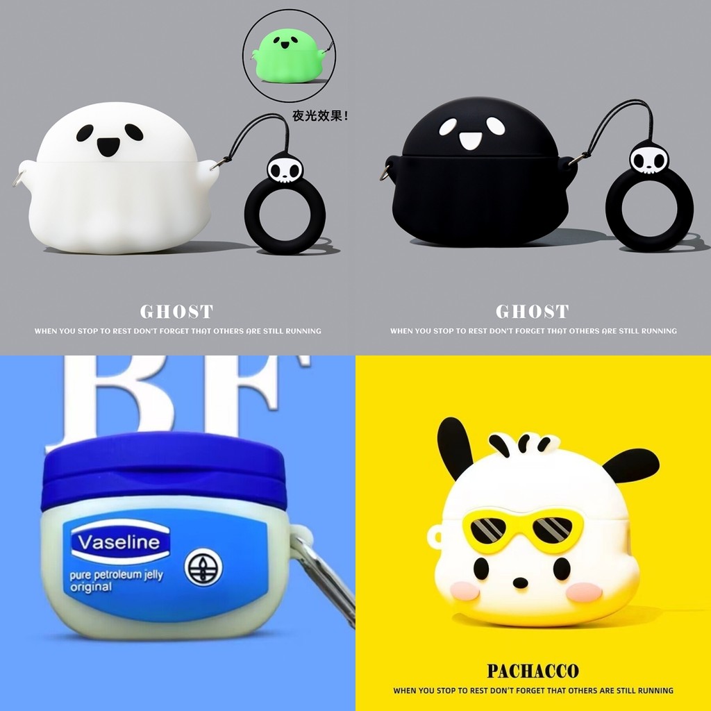 For QCY Crossky C30 Case Cartoon Vaseline Cute Silicone Soft Case QCY Crossky C30 Shockproof Shell P