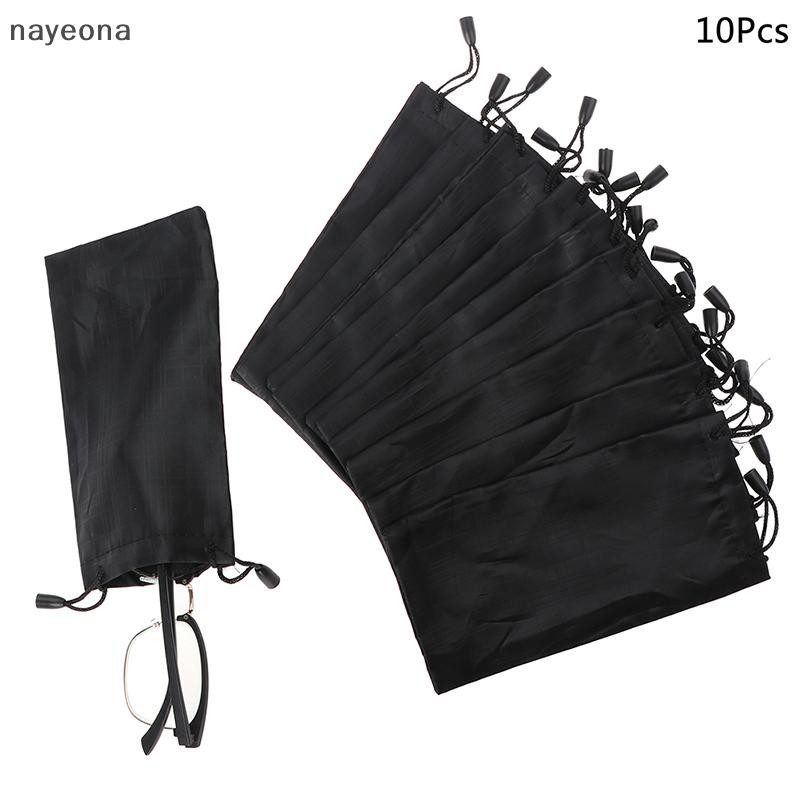 [NAY] 10 ชิ้นแว่นตากันแดดผ้านุ่มแว่นตากระเป๋ากระเป๋าทําความสะอาดกรณี EON