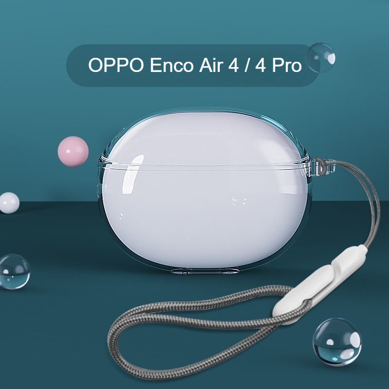 เคสหูฟังสําหรับ OPPO Enco Air4 Pro / OPPO Enco Air 4, TPU ฝาครอบหูฟังแบบใส