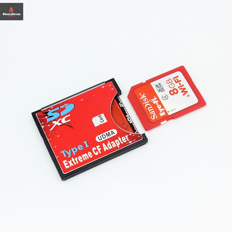 Cod SD ถึง CF Card Adapter SD SDHC SDXC MMC ถึงมาตรฐาน Compact Flash Type I UDMA การ์ดหน่วยความจํา R