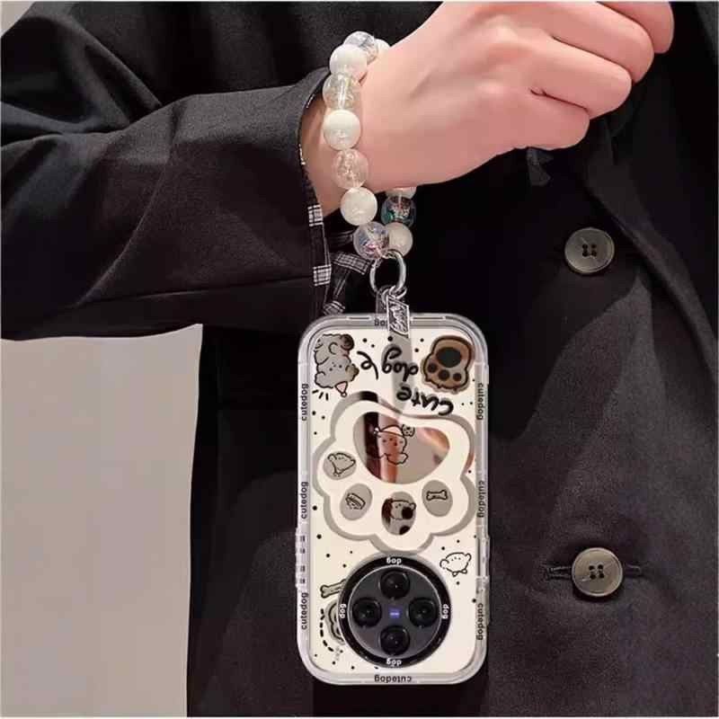 สําหรับ VIVO x200 Pro X100 ultra X90 X80 X70 เคสโทรศัพท์สุนัข Claw กระจกถุงลมนิรภัยกรณีป้องกันกรณี ราคา ถูกที่สุด ดีลบีเคเค แกลเลอรีภาพที่ 3