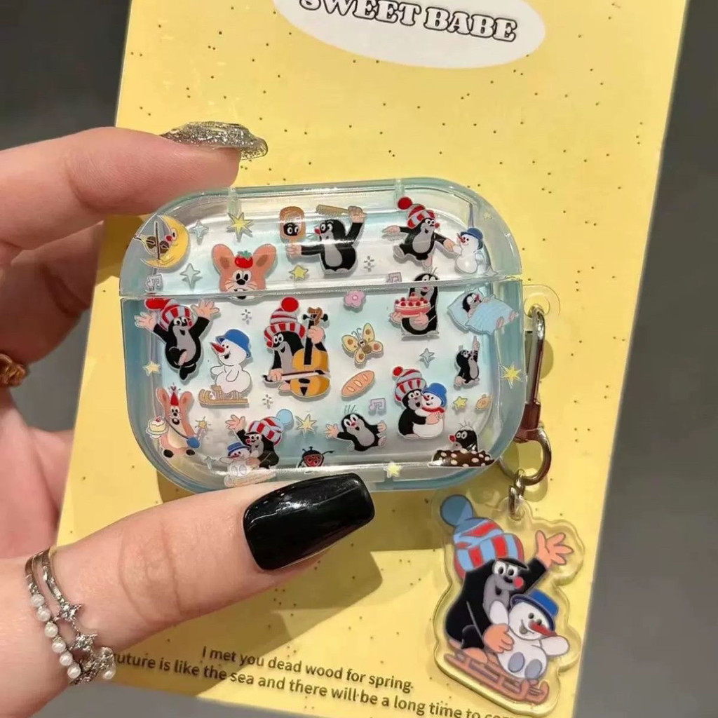 น่ารัก Mole ins Lenovo LP40 เคสหูฟัง LP40 ไร้สาย Lenovo LP40 หูฟังบลูทูธเคสป้องกัน