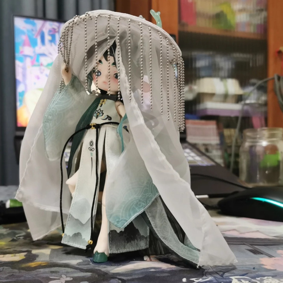 ของแท้ Penny's Treasure Box Fawn National Style Limited Color Differred Style Danqing BJD เคลื่อนย้ายได้ตุ๊กตาคอลเลกชัน Tide Play National Tide 6p6f
