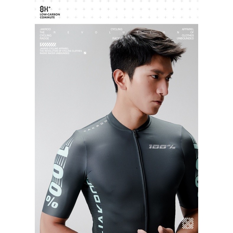 JAKROO powerband เสื้อปั่นจักรยานฤดูร้อนสไตล์ใหม่ผู้ชายแขนสั้นจักรยาน TOP - รูปที่ 3
