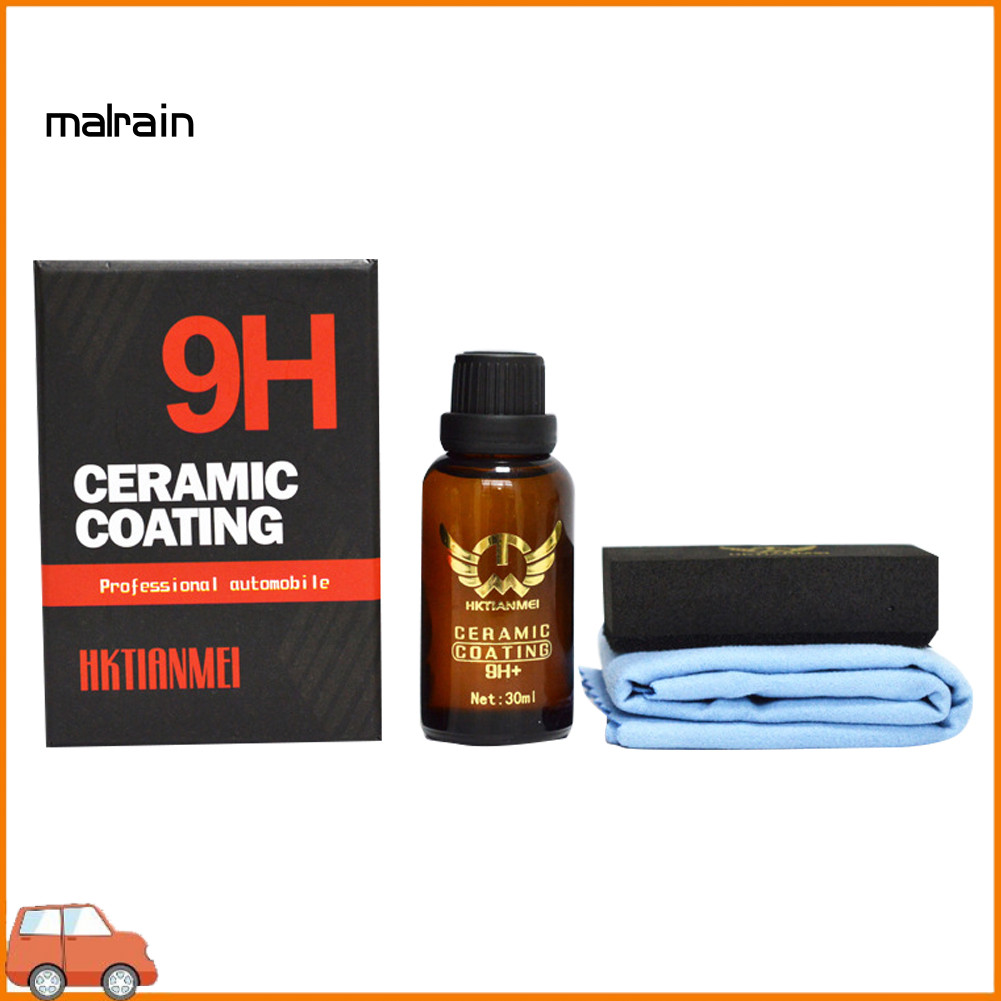 [Ma] 30ml 9H เคลือบกระจกรถยนต์เซรามิกอัตโนมัติ Hydrophobic Polishing Paint Care