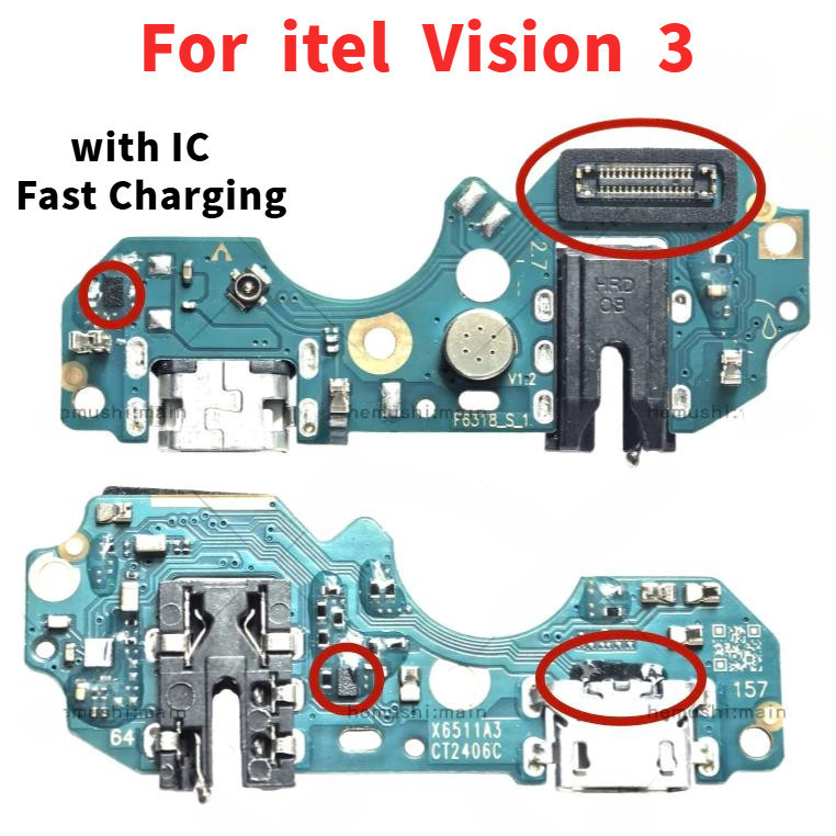 Charging USB Board แพรชาร์จ ชุดชาร์จ สําหรับ itel Vision 3