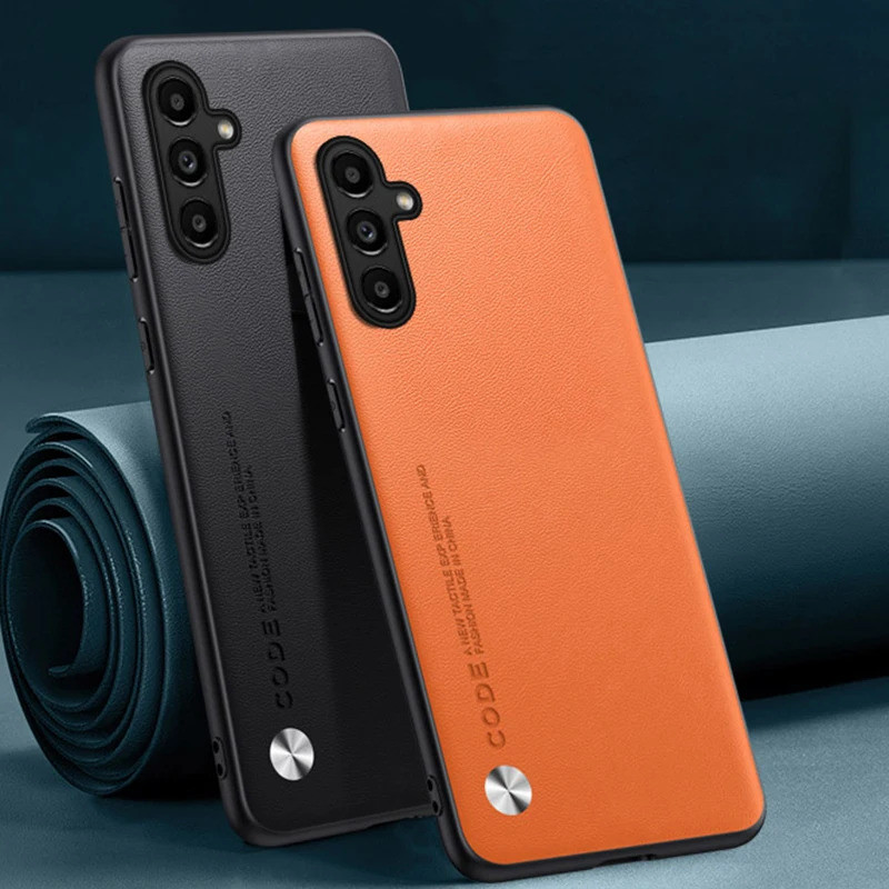 หรูหรา PU หนังสําหรับ Samsung Galaxy A14 A24 A34 A54 5G M23 F23 M13 4G A04S A04 ฝาหลังซิลิโคนป้องกันเคสโทรศัพท์