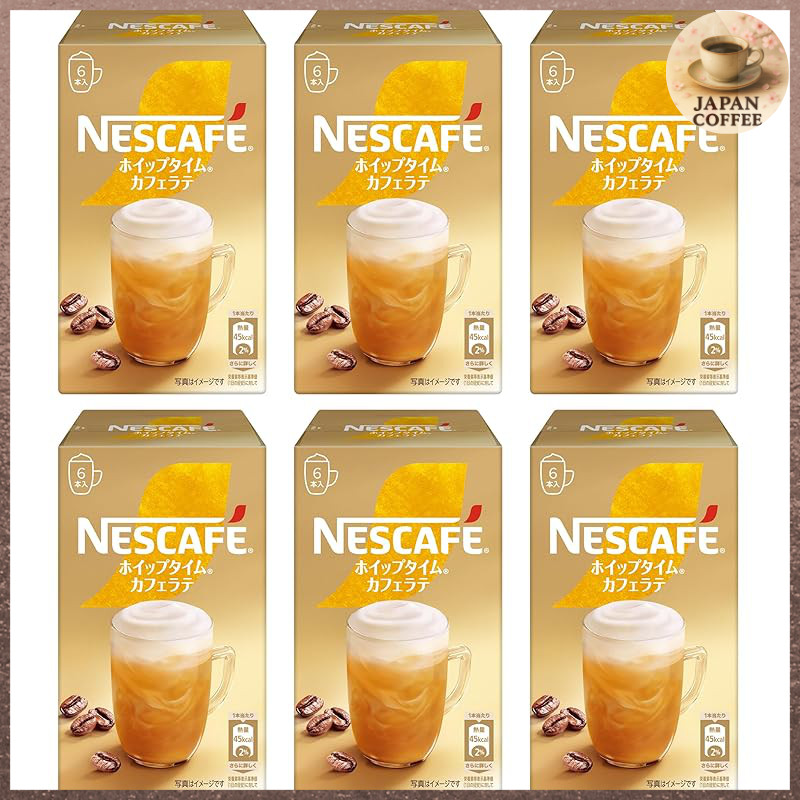 Nescafé Whip Time Assorted Flavored Instant Beverages - 6 Packs (Individual Sticks)