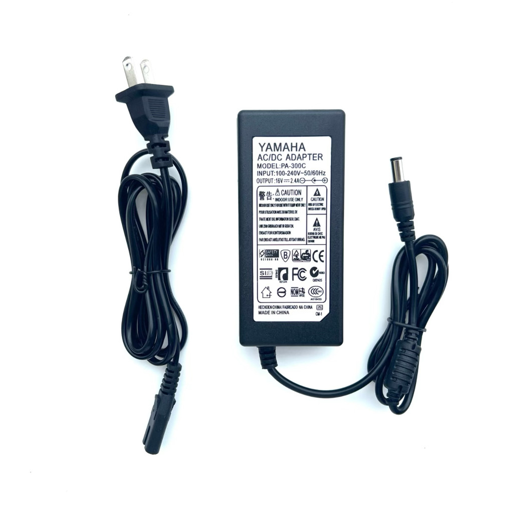 YAMAHA YAMAHA คีย์บอร์ดอิเล็กทรอนิกส์ PSR-S670S770 S970 สายไฟอะแดปเตอร์เครื่องชาร์จ 16V2.4A