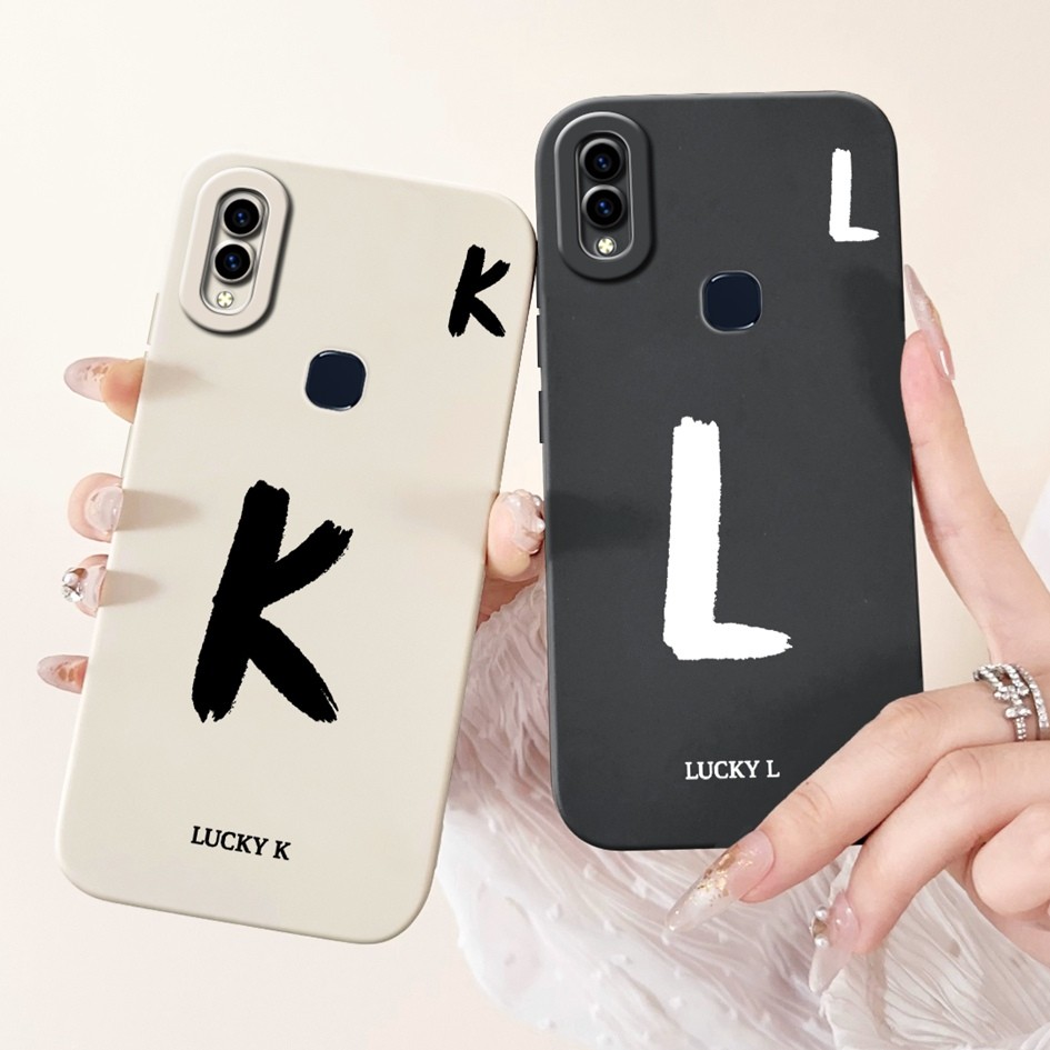 น่ารักตัวอักษรสําหรับ Vivo V11i V11 Pro ฝาครอบ 1804 1806 1814 V1814A ซิลิโคนนุ่มกันกระแทก TPU สําหรับ VivoV11 V 11 กันชน
