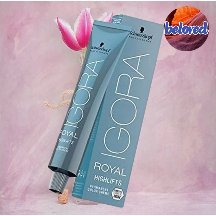 (ไม่แถมไฮ) Schwarzkopf IGORA ROYAL Highlifts 60 ml ครีมเปลี่ยนสีผม เพื่อผมสีบลอนด์โทนเย็น