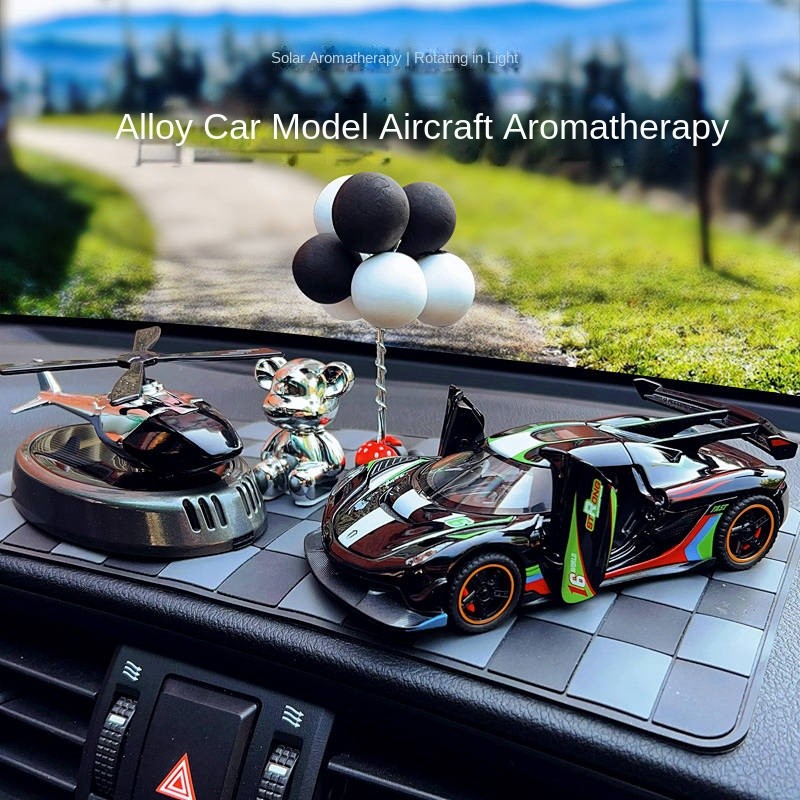 New Car Decoration Boys' Car Dashboard Creative Interior Dashboard High-Grade Car Model Solar Aromat
