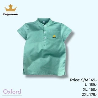 เสื้อเชิ้ตเด็กงานคอจีนแขนสั้น แบรนด์ Zulgarnain 1-8ปี ใส่แล้วดูสุภาพ เรียบร้อย ดูดี