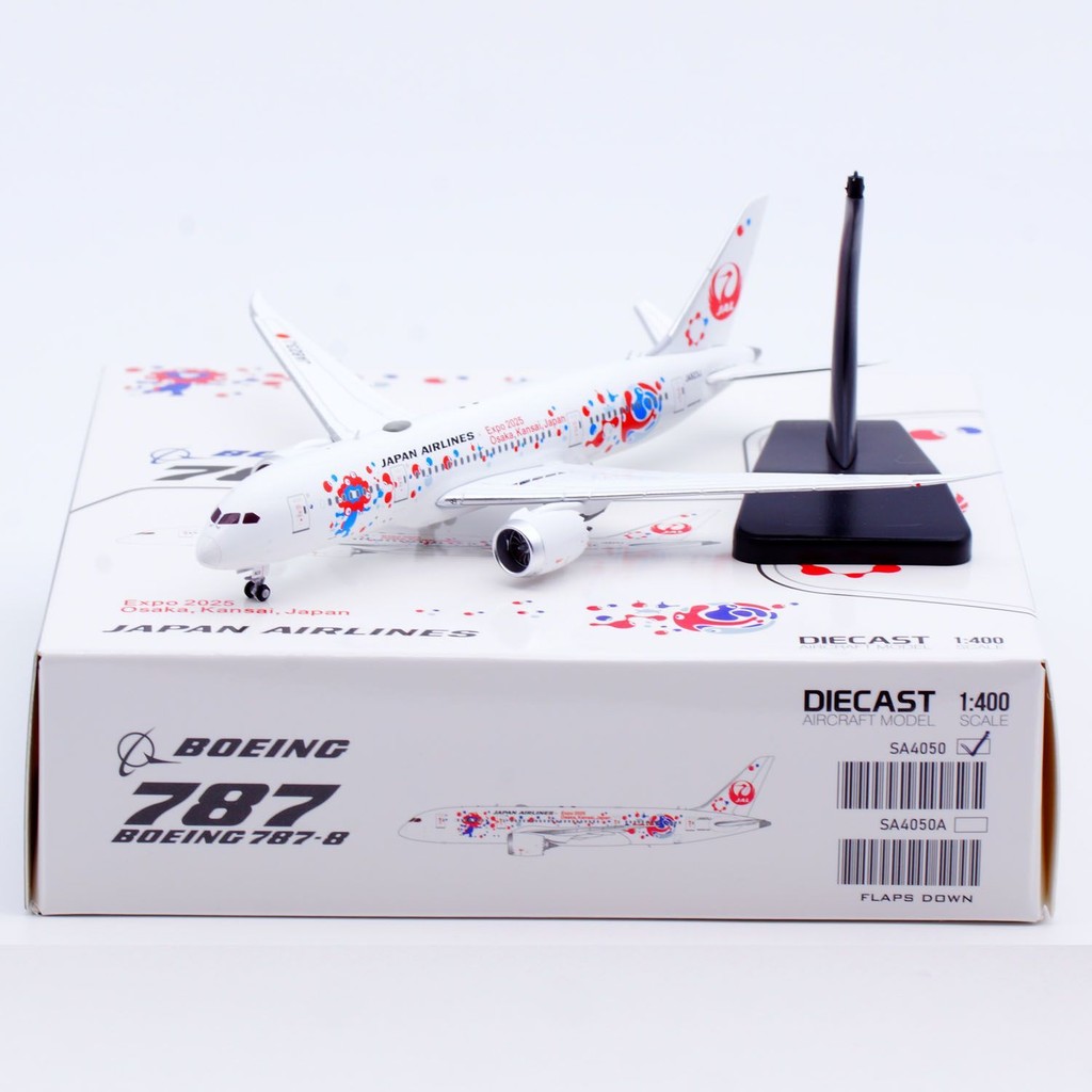 1: 400 JC Wings Alloy Airliner รุ่น Japan Airlines Boeing B787-8 JA823