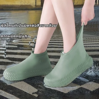 YODO ปลอกรองเท้าซิลิโคนกันฝนสำหรับกลางแจ้ง กันน้ำ กันลื่น พกพาสะดวก ปลอกรองเท้าลาเท็กซ์หนา