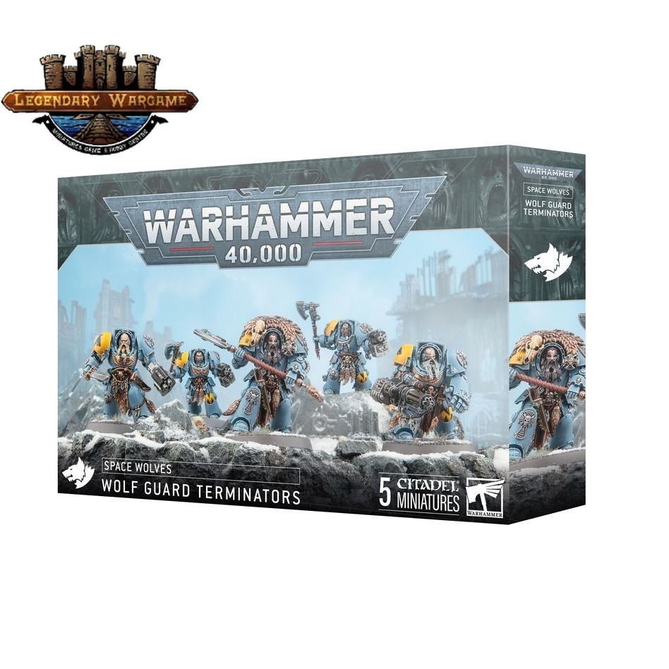 (GW พร้อมส่ง) WARHAMMER 40K: SPACE WOLVES: WOLF GUARD TERMINATORS โมเดลวอร์แฮมเมอร์