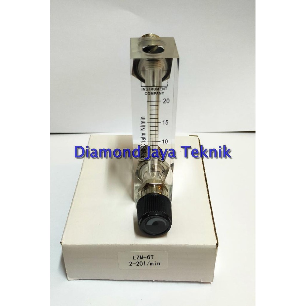 Rotameter Air 2-20 L/Min / LZM-6T Rotameter / Air Flowmeter / อะคริลิคแก๊ส Rotameter / ด้าย 1/4" สํา
