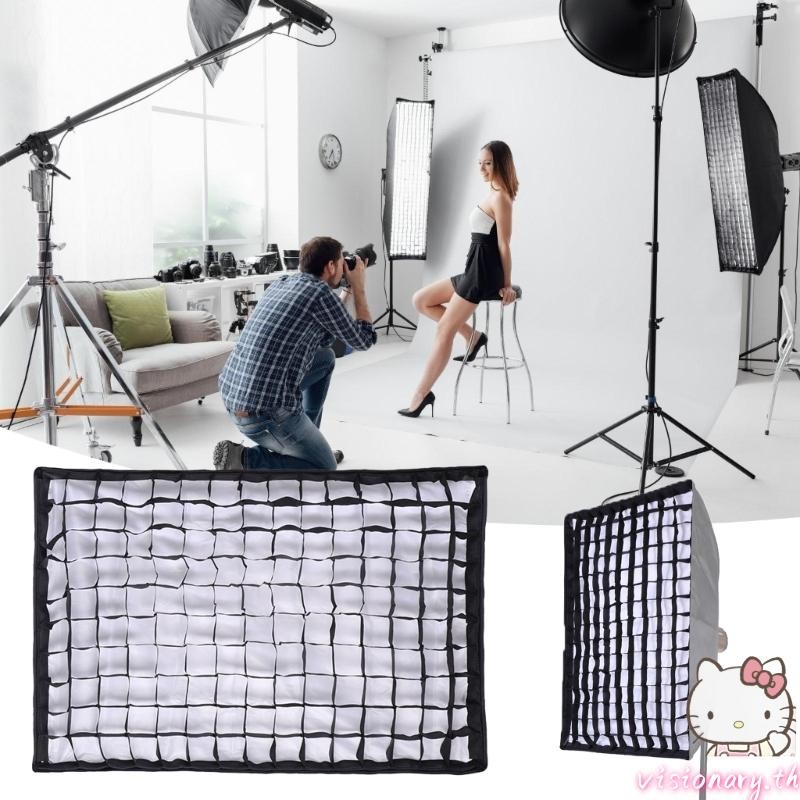 Vision Softbox แบบพับได้ Honeycomb Grid Softbox Cellular Grid Mesh สําหรับรูปถ่าย