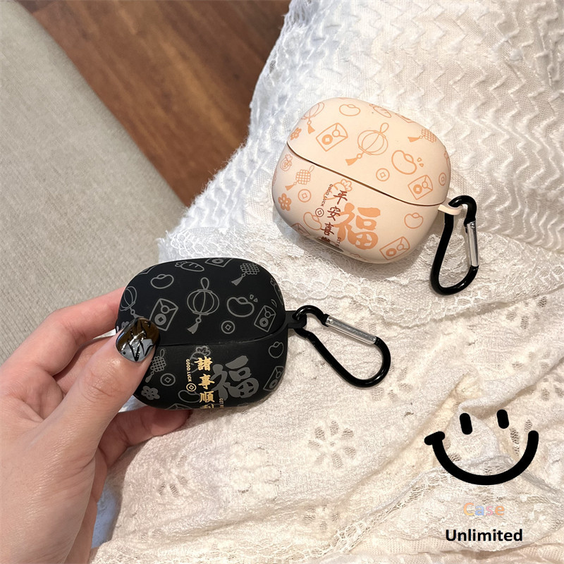 สําหรับ Baseus BP1 Pro เคส Case เคสหูฟังบุคลิกภาพรูปแบบแพทช์น้ํา