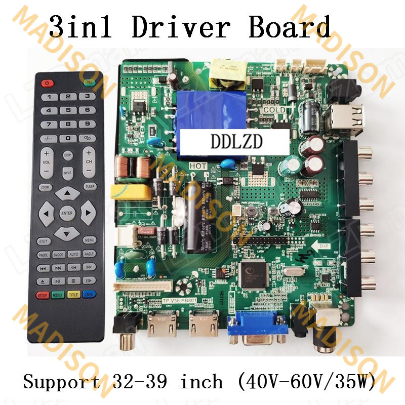 พอร์ต VGA/HDMI/AV/TV/USB เข้ากันได้กับ TP v56.pb726/skr.801/tp.vst59s.pb716/pb801/pb813 รองรับขนาดจอ