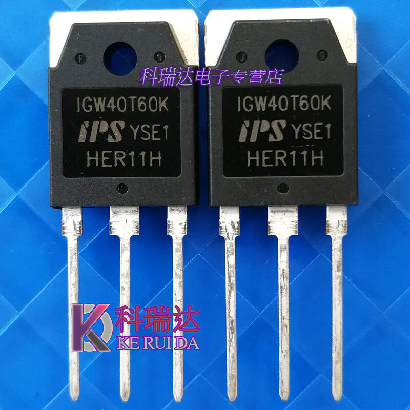 2pcs IGW40T60K TO-3P IGW40T60 40T60 TO-3P 40A/600V IGBT ทรานซิสเตอร์ใหม่ Original CQGN