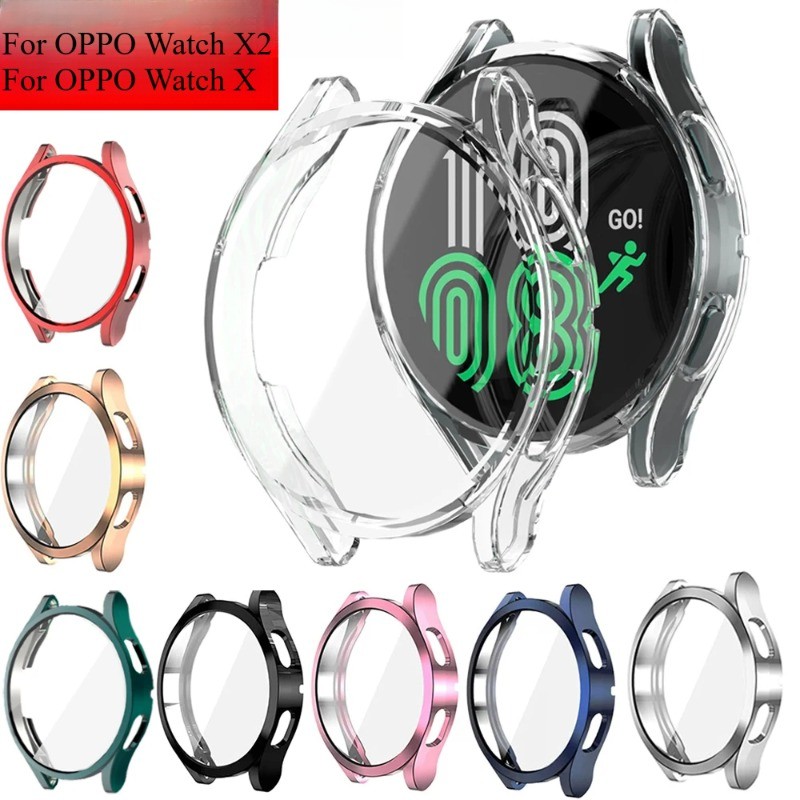เคสนาฬิกาสําหรับ OPPO Watch X X2 ตัวป้องกันหน้าจอ TPU All-Around ฝาครอบป้องกันกันชน