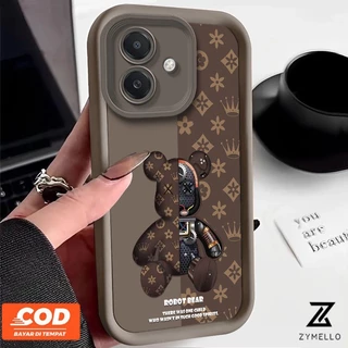 เคสโทรศัพท์ Vivo Y17s Y18 Y15 Y22 Y21 Y27 Y17 Y78 Y20 Y12i Y02 Y15s Y33s Y36 Y100i Y12s การ์ตูนหมีรุนแรงกันกระแทกTPUเคสโ