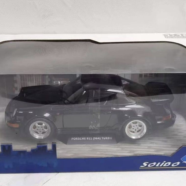 Solid 1/18 Porsche 911 964 TURBO โมเดลรถอัลลอย