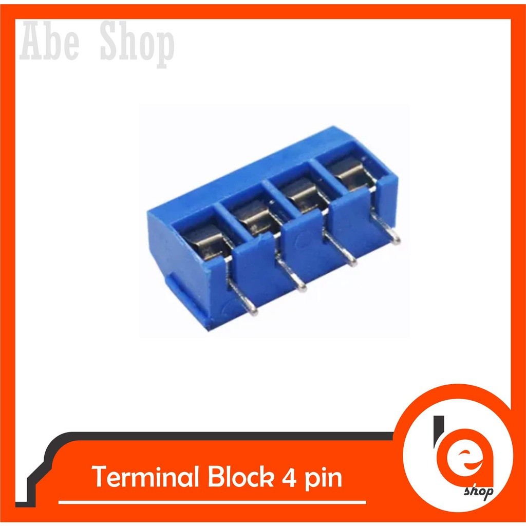 Abe Terminal Block 4 pin Block Screw 4p 5mm