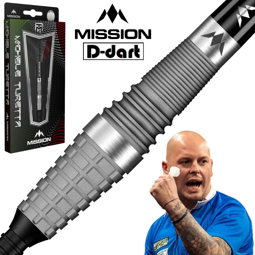 MISSION SOFT TIP DART - 20G Michele Turetta 95% Tungsten Dart Set ลูกดอกอิเล็กทรอนิกส์