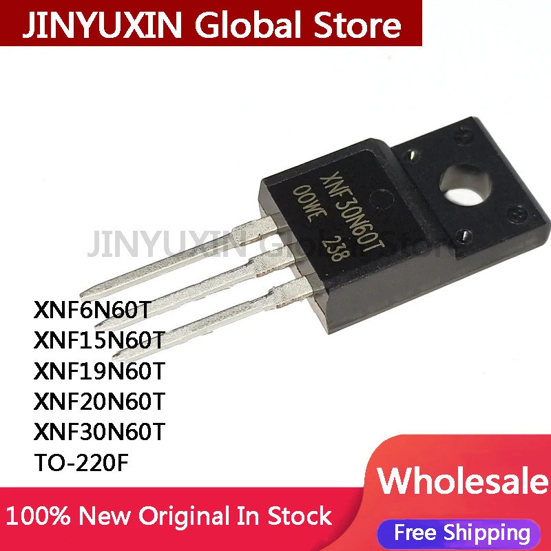 1-5 ชิ้น XNF6N60T XNF15N60T XNF19N60T XNF20N60T XNF30N60T TO-220F Field-effect ทรานซิสเตอร์