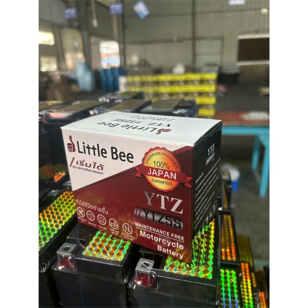Little Bee แบต 12V 5Ah YTX7L-BS (12V 7Ah)แบตเตอรี่มอเตอร์ไซค์ 12v9ah-YTX9L แบต click 125i แบต เวฟ110i - รูปที่ 6