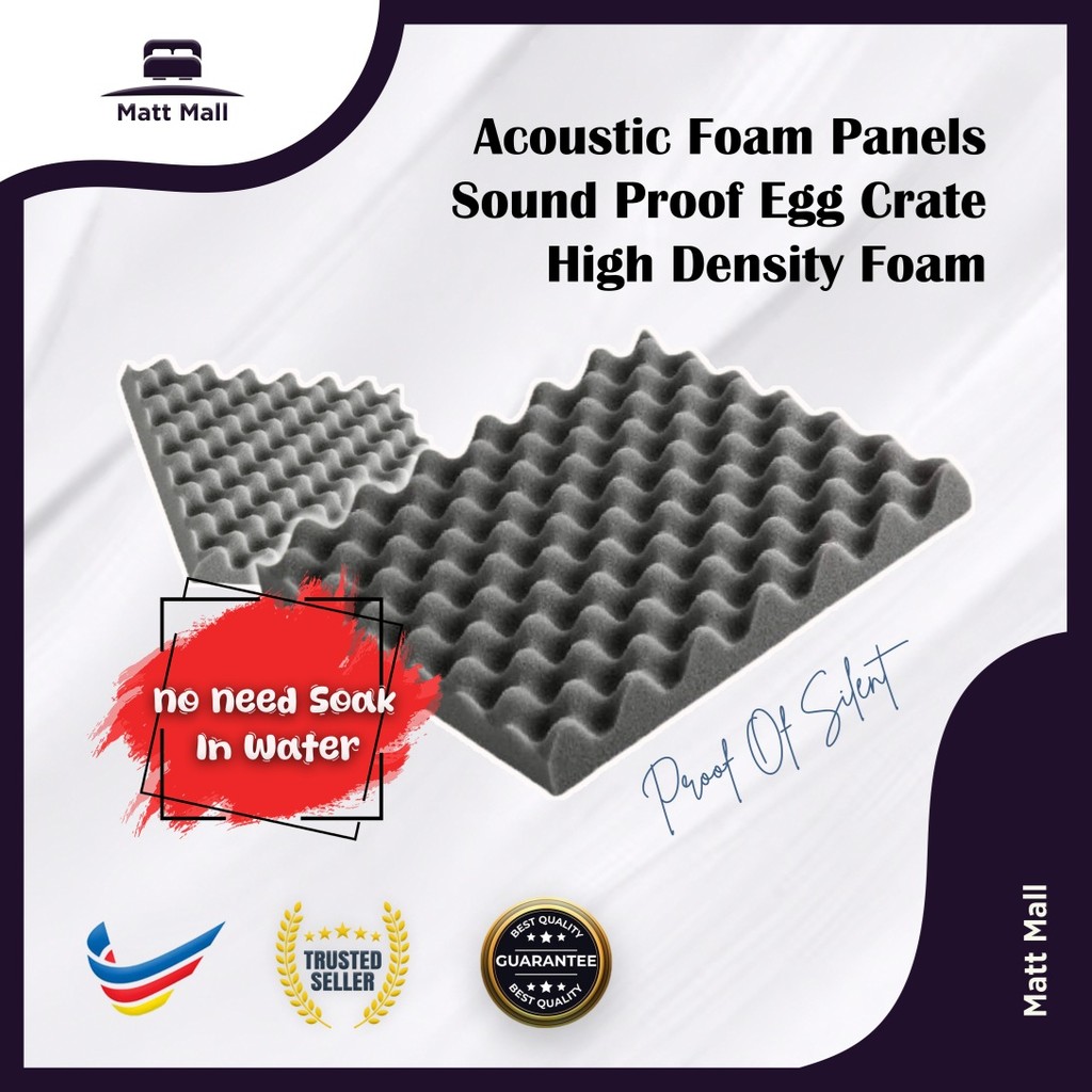 MATTMALL Egg Crate Shape Soundproof Sponge Foam Sound Proof Wall Panel Acoustic Foam Acoustic Panel 