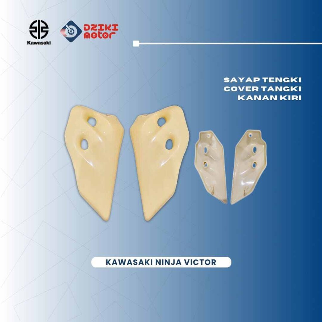 วัสดุ ABS Wing Tank Cover Kawasaki Ninja Victor Viktor สําหรับ Fox Ninja Kis Kip White Ivory