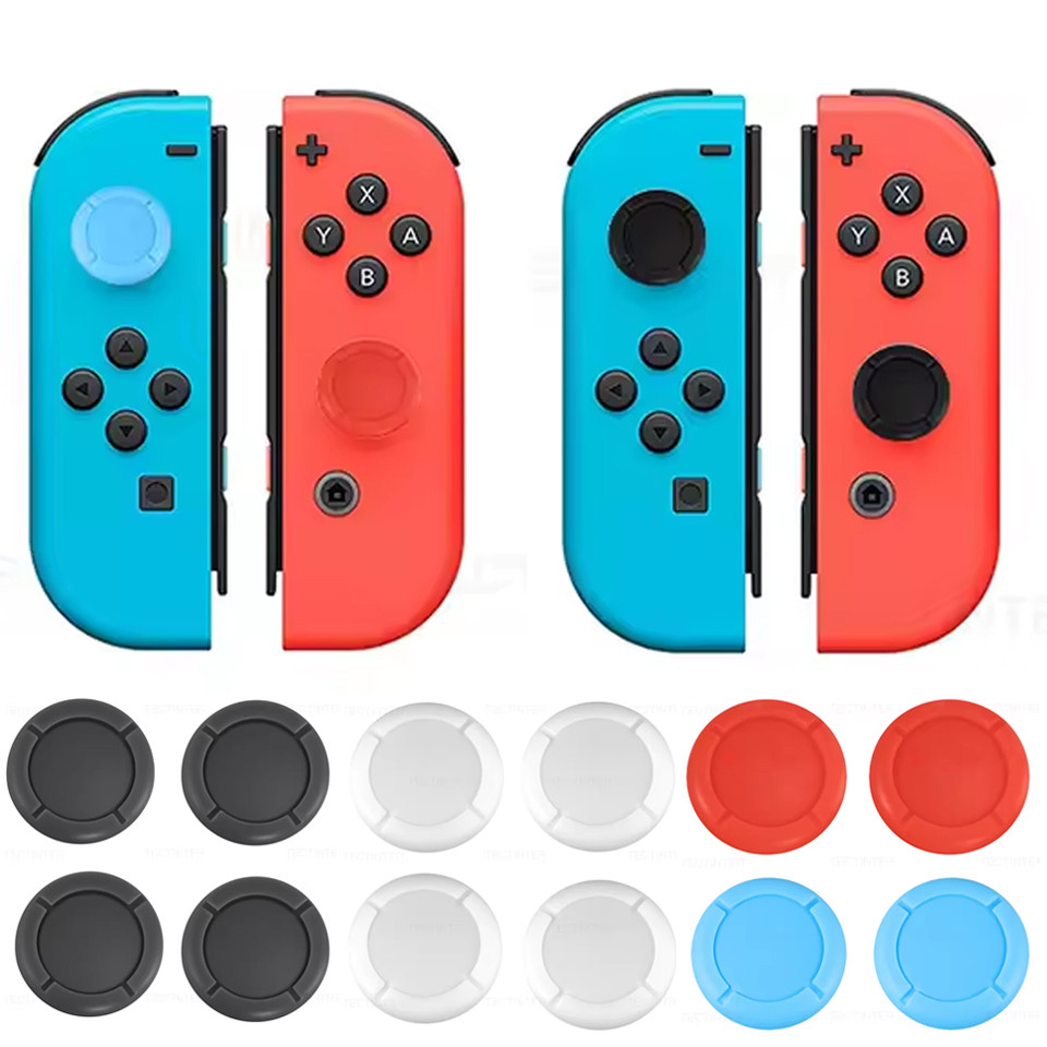 3D Analog Thumb Grip Caps สําหรับ Nintendo Switch/OLED/Lite Joy-Con Controller จอยสติ๊กเปลี่ยนฝาครอบปุ่มสําหรับ NS อุปกรณ์เสริม