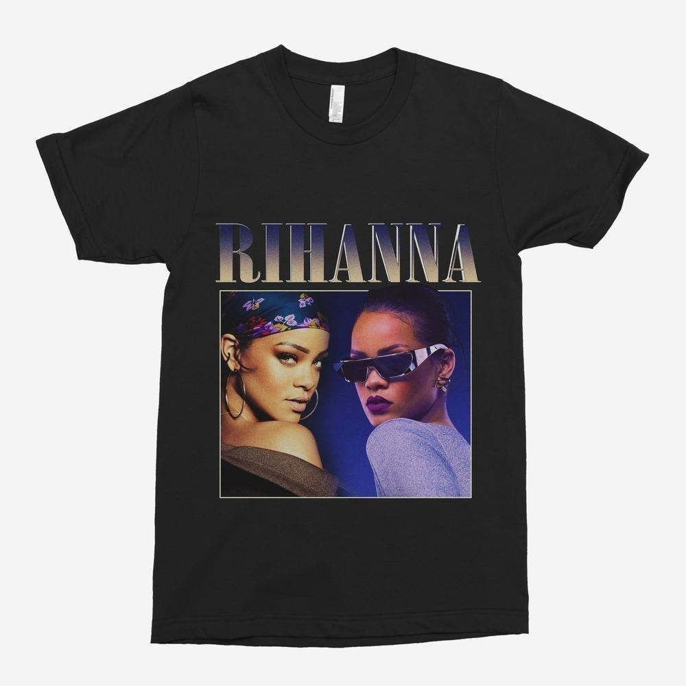 Rihanna Vintage เสื้อยืดผู้ใหญ่ Unisex