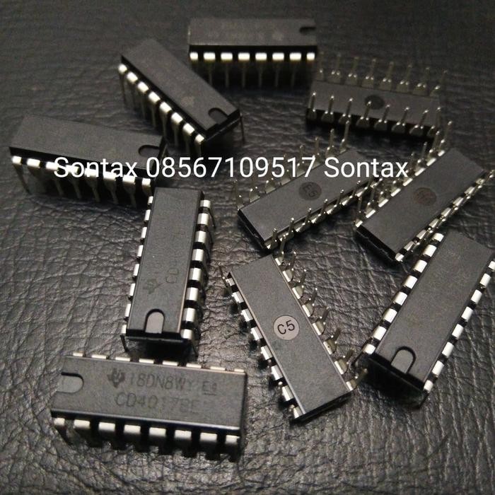 (READ DESCRIPTION!!) Ic 4017 cd4017 cd 4017 เป็น cd4017be จุ่ม