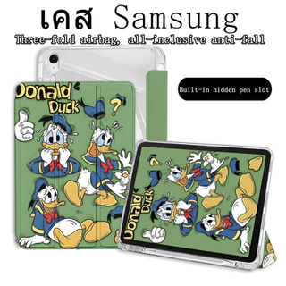 เคสฝาพับ ลายการ์ตูน For Samsung Galaxy Tab S6 lite/A7 lite A9 S9 FE A9Plus A8 S10 llite A11 S10FE มีช่องใส่ปากกา เคสกันก