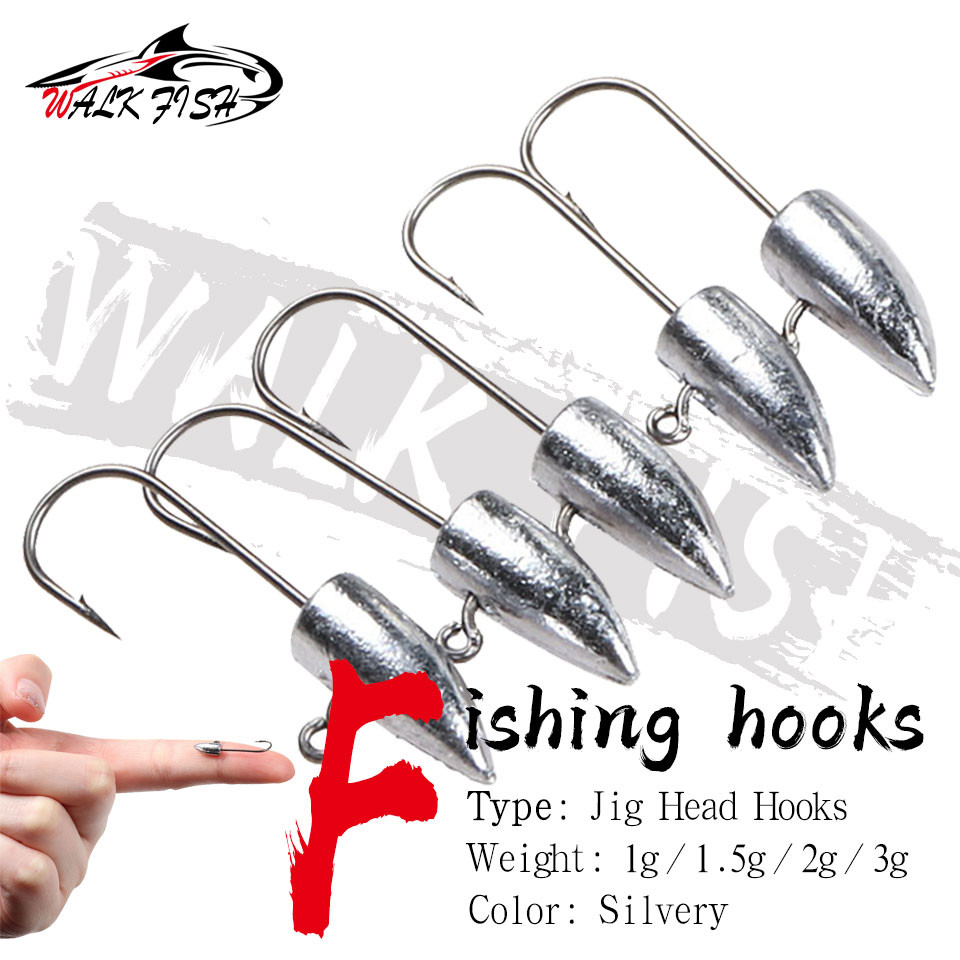 เบ็ดปลายาว สแตนเลส ขนาด 1g, 1.5g, 2g, 3g เหมาะสำหรับตกปลา