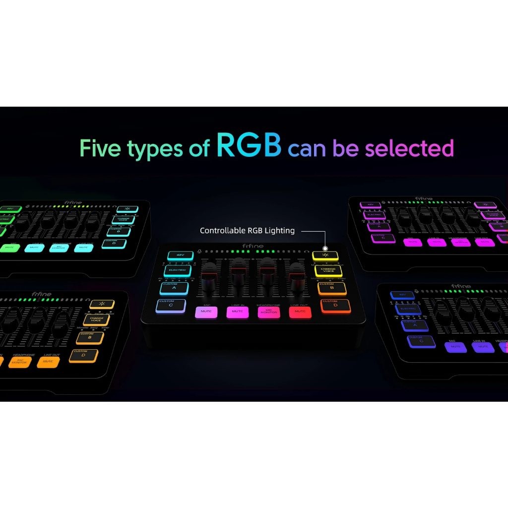 FIFINE SC3 AMPLIGAME มิกเซอร์เสียง USB MIXER WITH XLR/HEADSET INPUT รับประกัน 1 ปี - รูปที่ 3