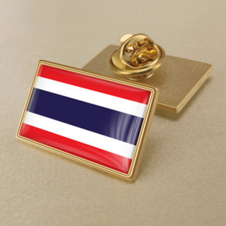 เข็มกลัดโลหะธงชาติไทย สำหรับสะสมและสวมใส่