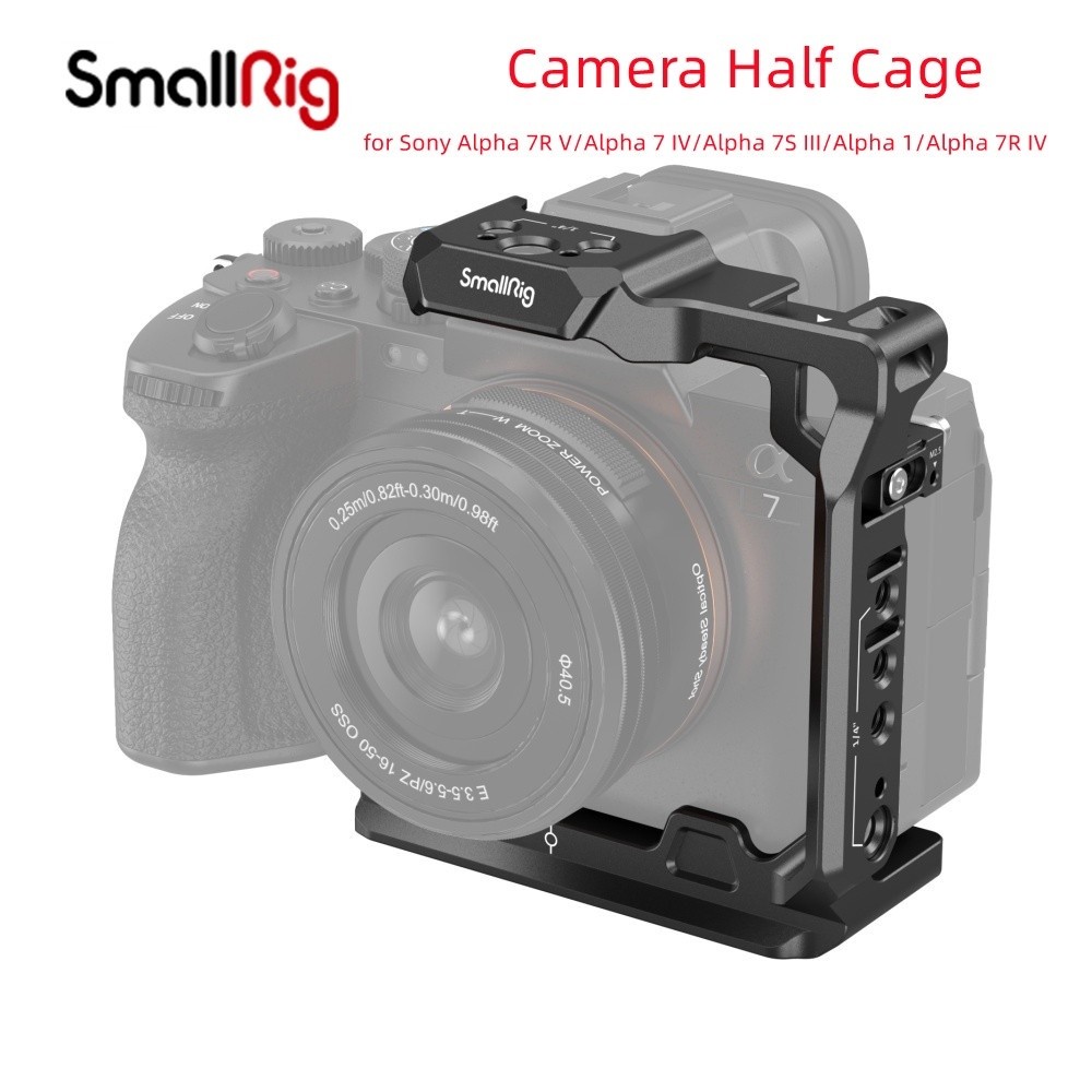 SmallRig กล้องครึ่งกรงสําหรับ Sony Alpha 7R V/Alpha 7 IV/Alpha 7S III/Alpha 1/Alpha 7R IV 3639