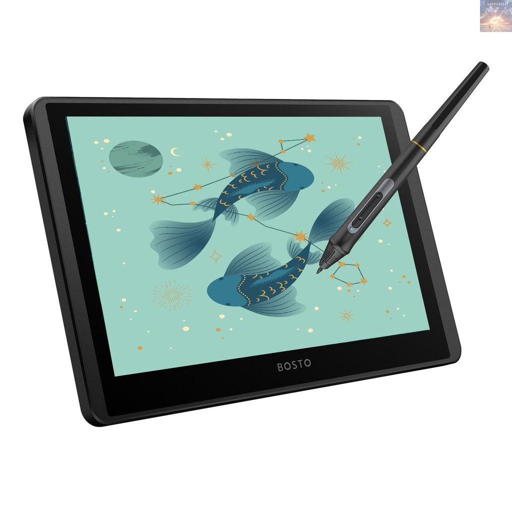 [โปรโมชั่น] BOSTO 12HD-A H-IPS LCD Graphics Drawing Tablet Monitor 11.6 นิ้วขนาด 1366x768 จอแสดงผล 8