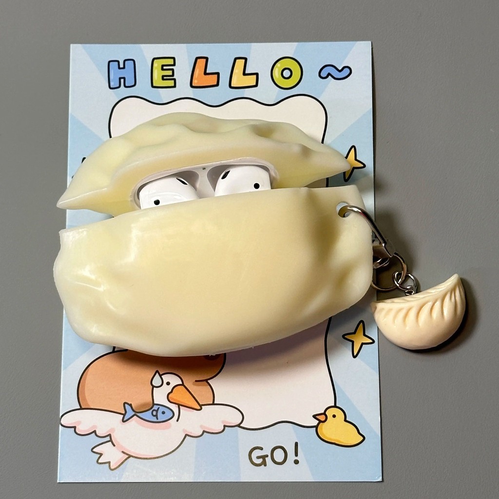 เกี๊ยวจําลองสนุกเหมาะสําหรับ sony wf1000xm5 เคสป้องกัน xm5 เคสหูฟัง wf-1000xm5 ซิลิโคนป้องกันการตกกล