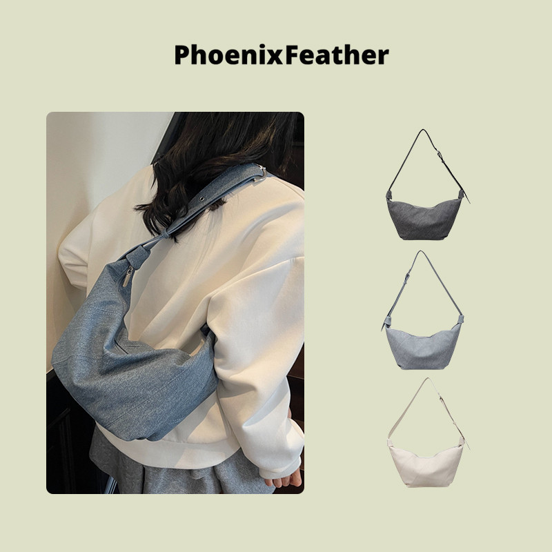 Phoenix Feather  กระเป๋าเกี๊ยวกว้างขวางสำหรับไหล่ ใช้งานได้หลากหลาย
