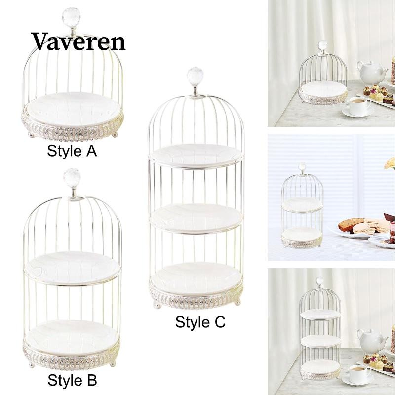 [Vaveren] ชั้นวางกรงนกชั้นวางเค้กขาตั้งเค้กตกแต่งสําหรับงานแต่งงานยามบ่าย