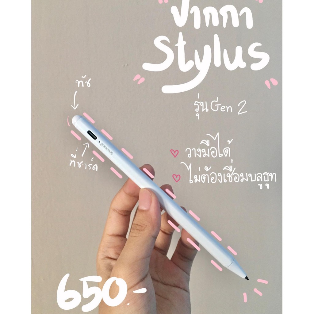 ปากกาไอแพด Stylus penสำหรับ Air7/6/5/4/3 Pro12.9/Pro11 gen10/11/7/8/9มินิ 6/5ปากกาสไตลัส Stylus Pen 