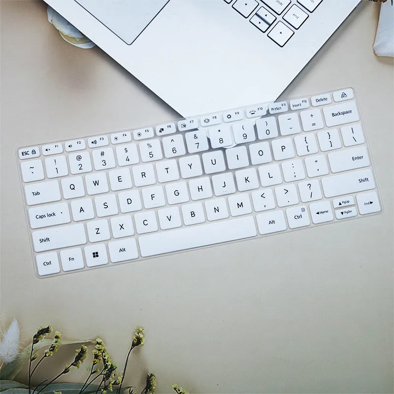 แล็ปท็อปซิลิโคน TPU โปร่งใสแป้นพิมพ์ผิวสําหรับ Xiaomi RedmiBook Pro 14 2023 12th Intel Core i5-12500