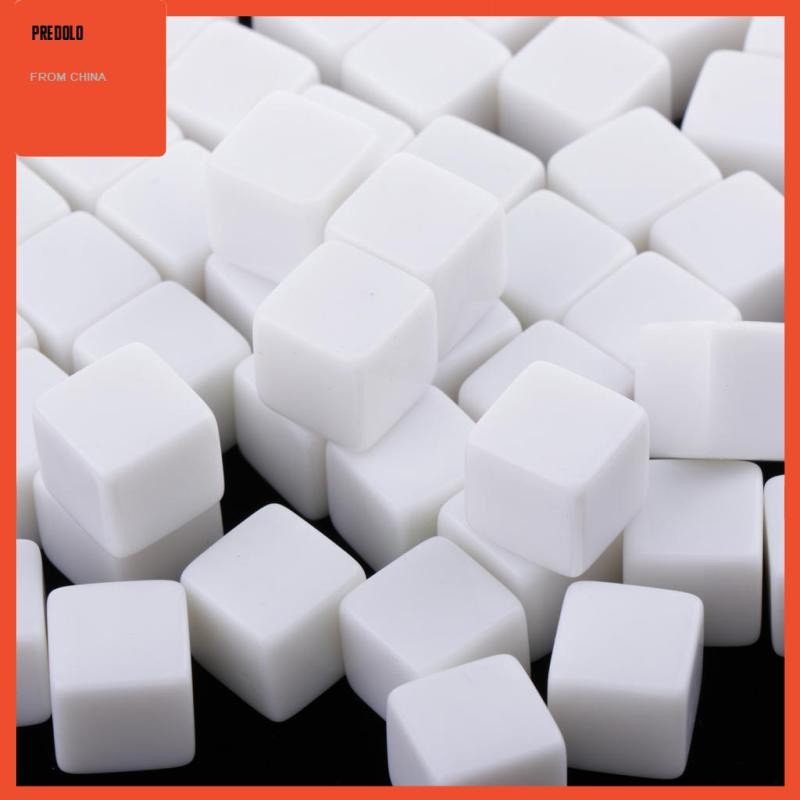 [Predolo] ชุด / 50 ชิ้น Blank D6 14mm / 0.55 '' RPG