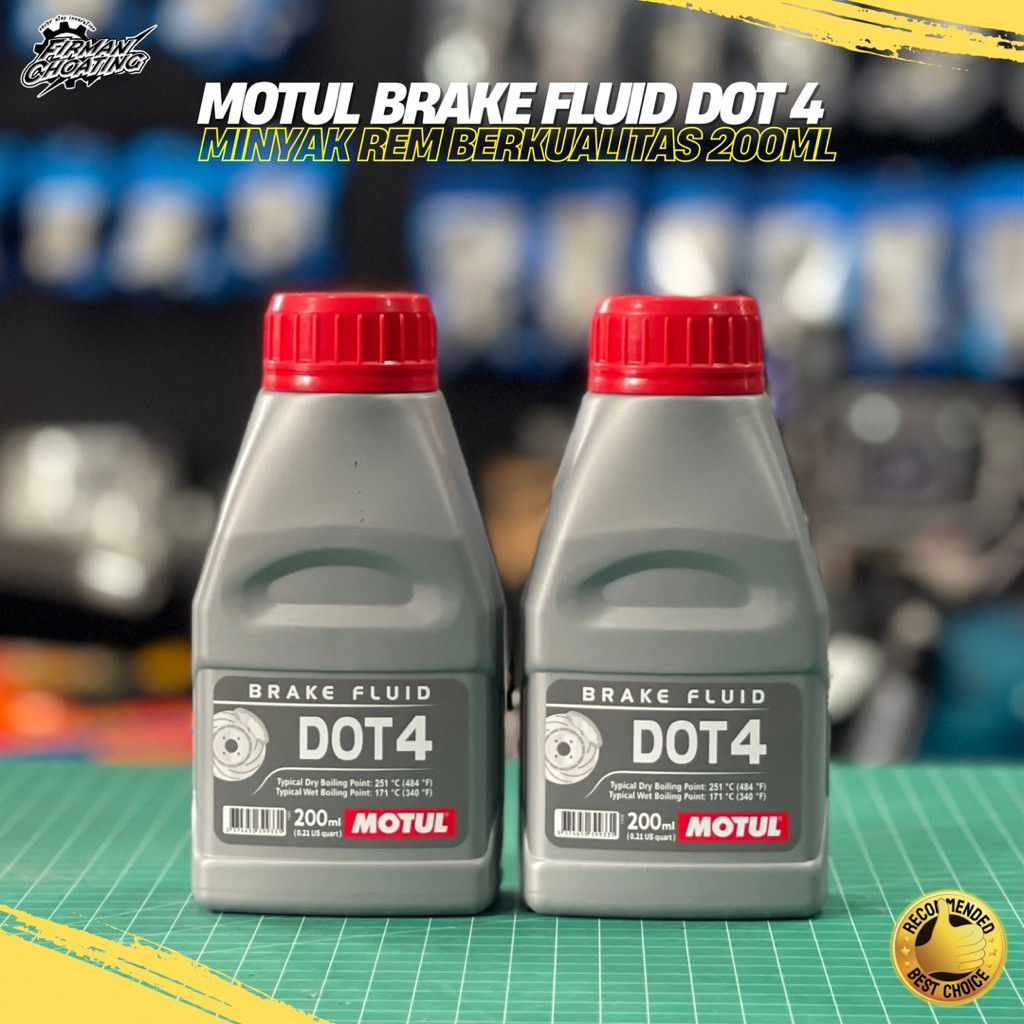 BRAKE FLUID MOTUL BRAKE FLUID 200ml DOT 4 UNIVERSAL AUTOMATIC BEBEK SPORT